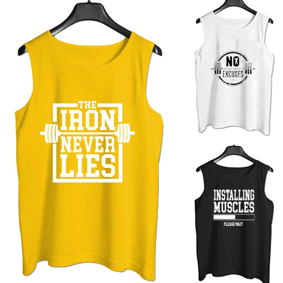 Pack of 3 – Men’s Fitnes Gym Sandos for